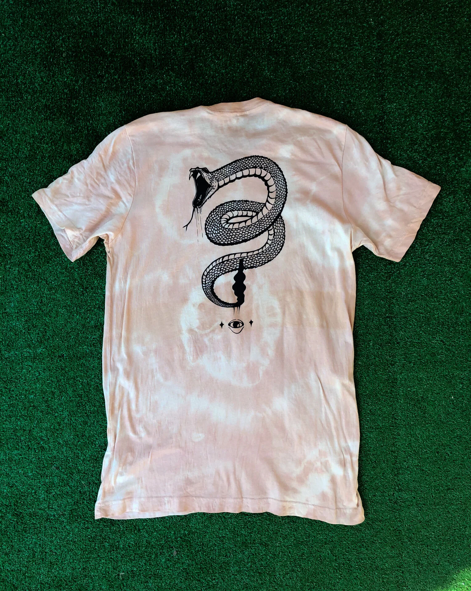Natural Tie Dyed Serpent Tee
