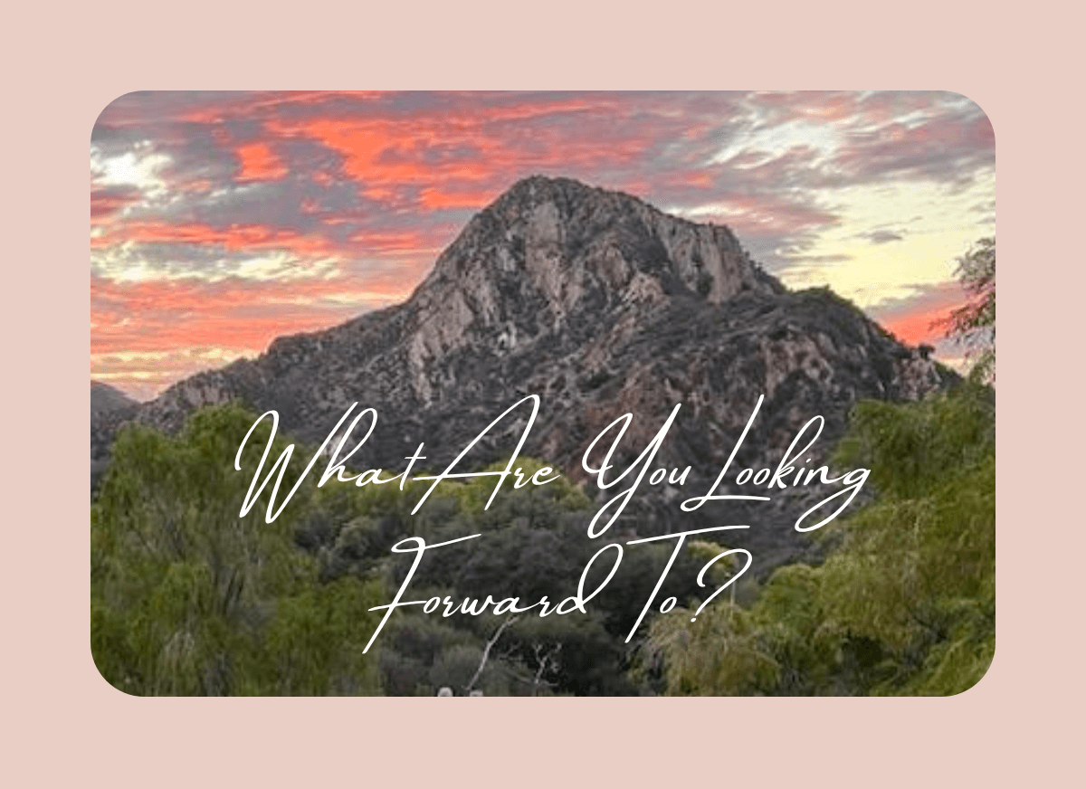 Image of mountain peak from hiking trail