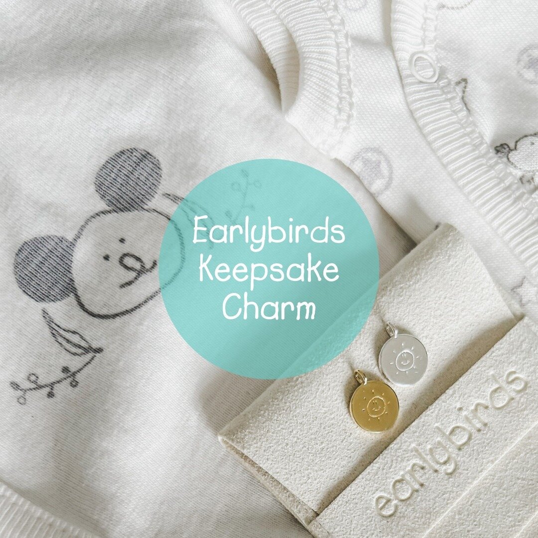 ✨ Earlybirds Keepsake Charm ✨

To pay tribute to precious prems everywhere and give back to the charities who support them and their families, we have created a limited edition Earlybirds charm. 

Featuring our sweet Earlybirds Sun which was designed