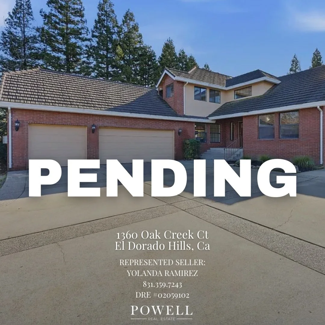 ✨ Under Contract in El Dorado Hills ✨

1360 Oak Creek Ct is officially pending! Strong preparation, strategic marketing, and expert representation made all the difference.

Represented Seller: Yolanda Ramirez | @yolandaramirezrealtor 

Another succes