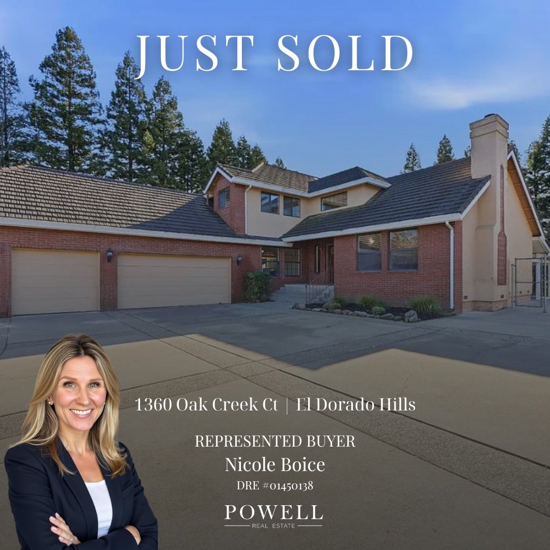 ✨ Just Sold ✨

1360 Oak Creek Ct | El Dorado Hills

Nicole Boice proudly represented the buyer in securing this beautiful El Dorado Hills home. Strategic guidance, thoughtful negotiation, and clear communication made for a smooth and successful trans