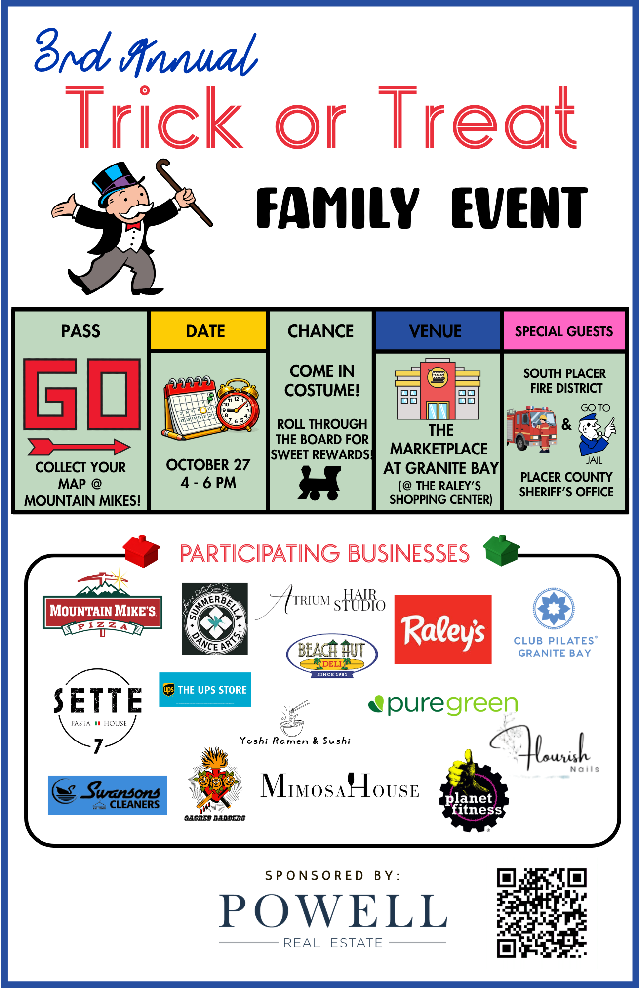 3rd Annual Trick or Treat Family Event 