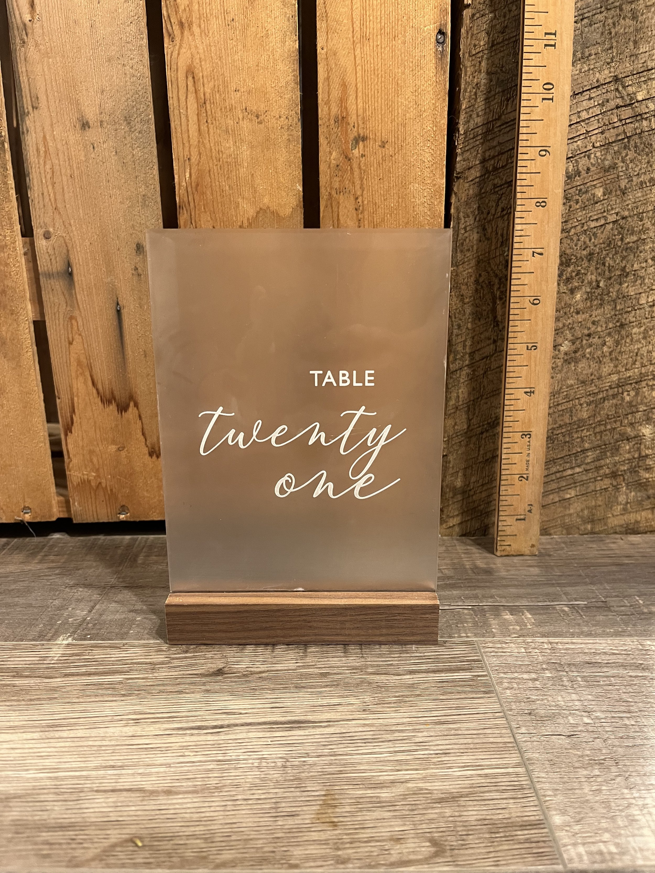 Table Numbers 1-23