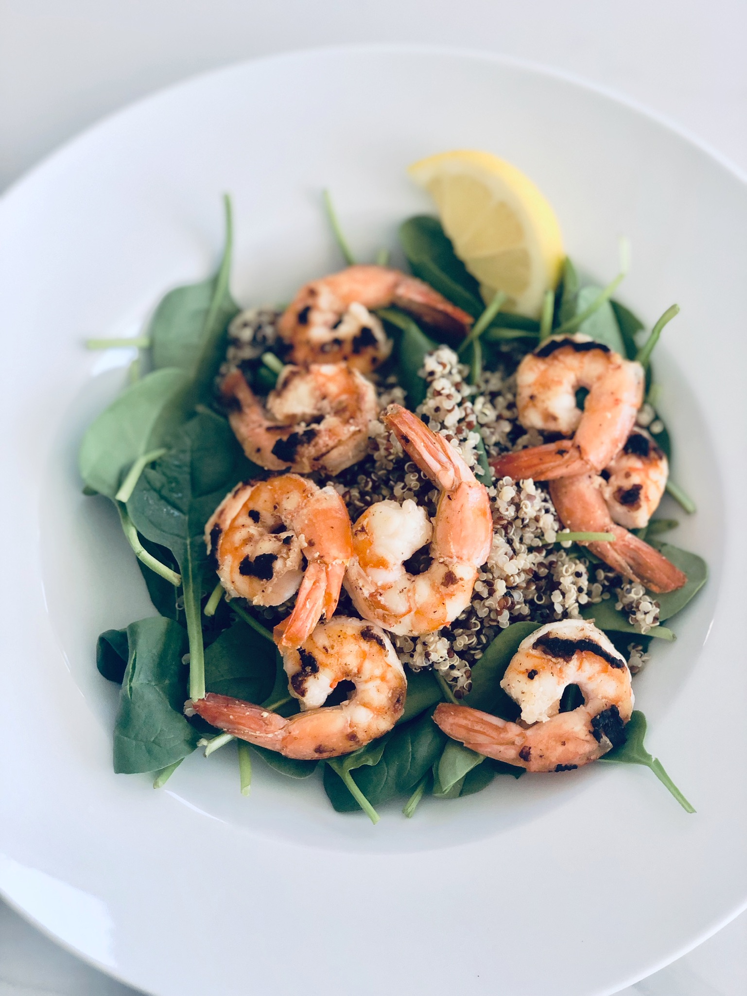 Crispy Shrimp Quinoa Bowl 