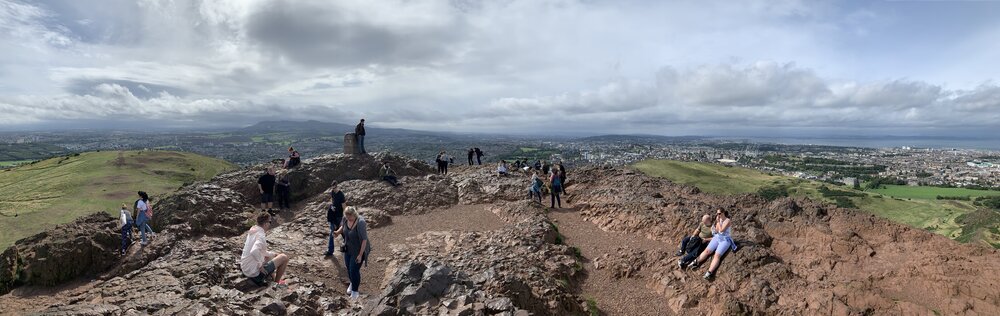 Panorama from Arthur's Seat
