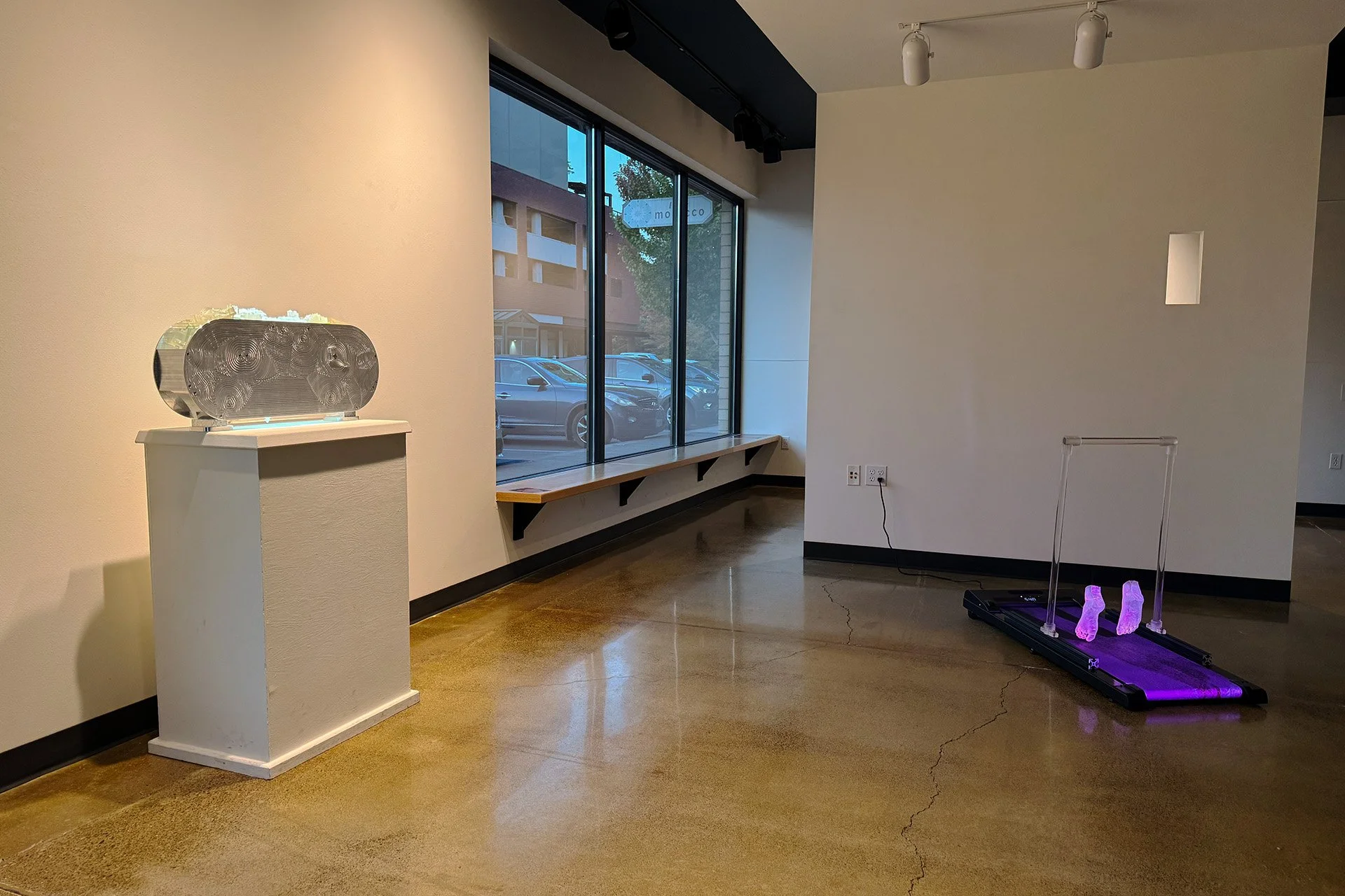  Installation View of August 2024 solo show   TREAD   at Truckenbrod Gallery in Corvallis, Oregon 