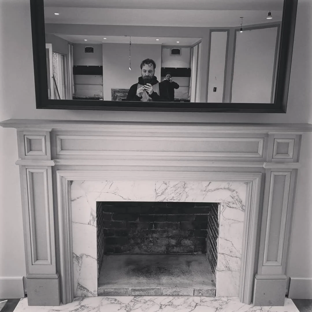 Custom made to measure Kensington style Mantlepiece for a beautiful Georgian home in Malvern, VIC. #fireplacedecor #fireplace #architecture #interiordesign #building
