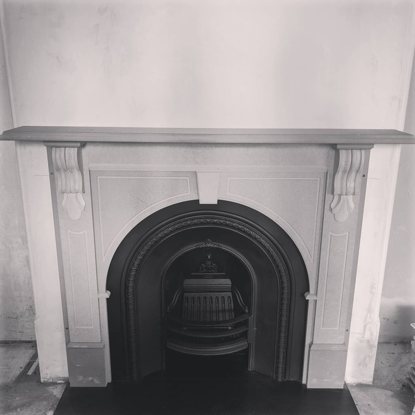 The Riversdale surround in custom wood. Made to measure in Melbourne. #fireplace #fireplacedecor #renovation #building #architecture #design #interiordesign