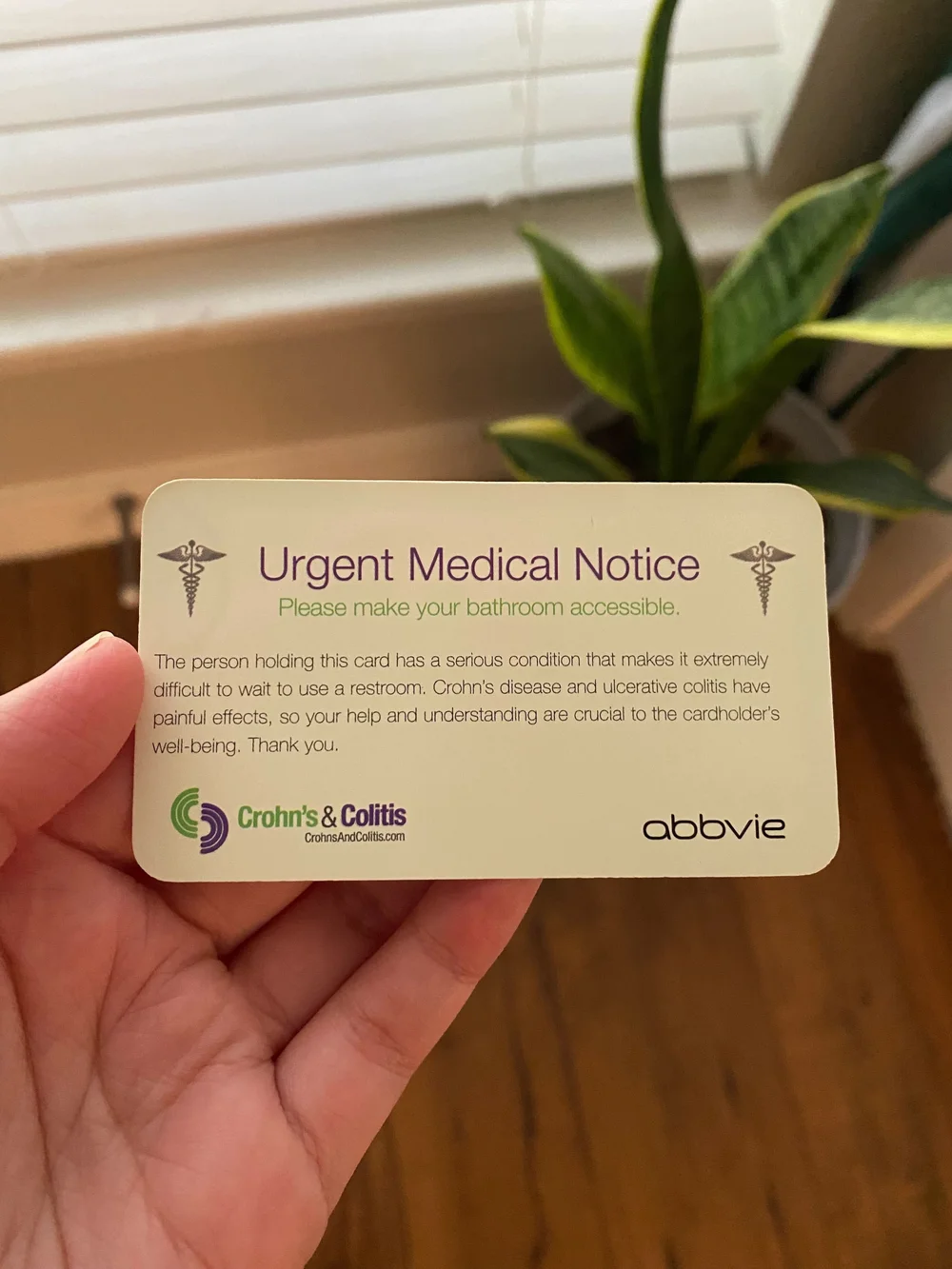 Why You Need a Restroom Access Card — Crohn's & Colitis Young Adults