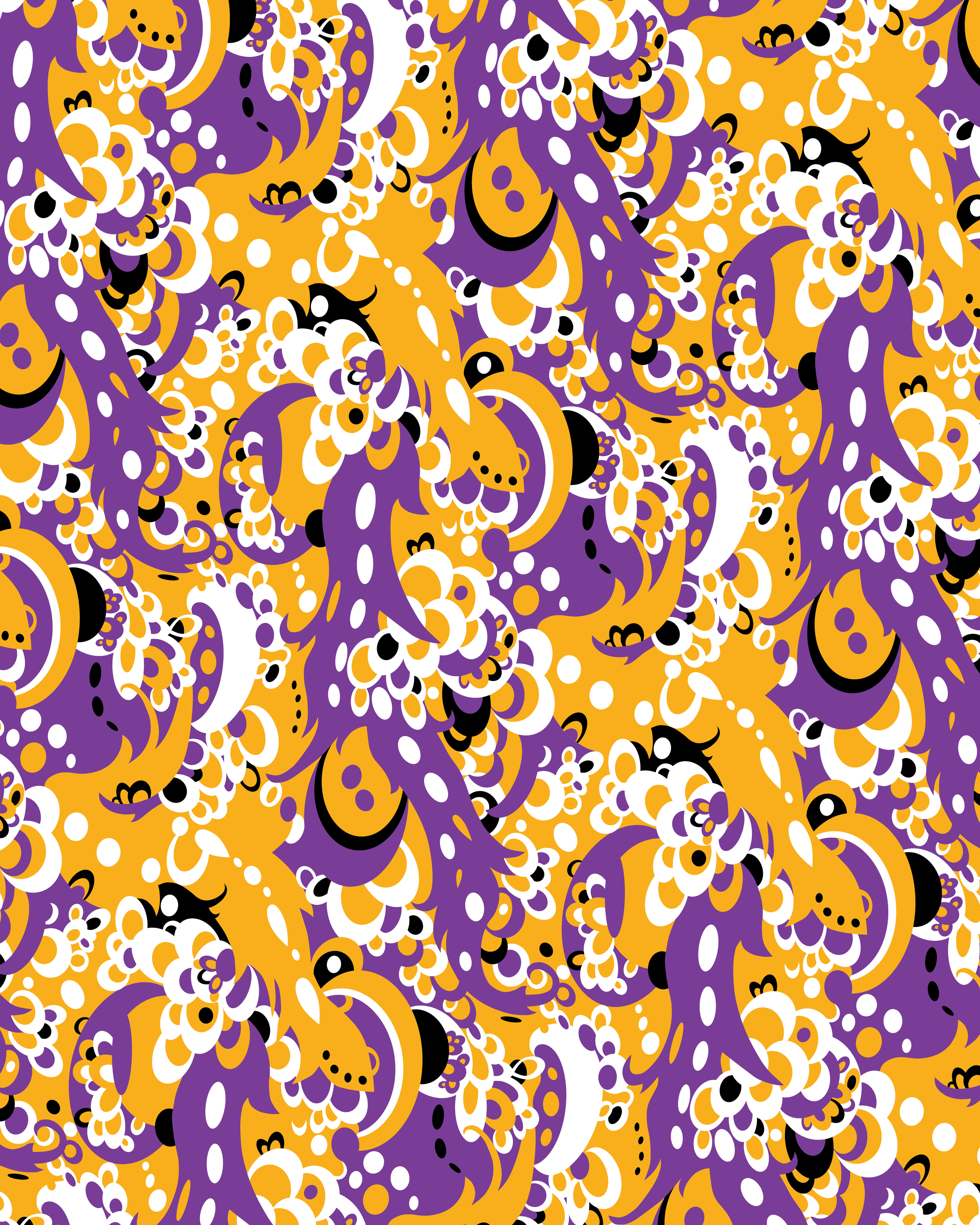  Sample of custom-designed fabric print 