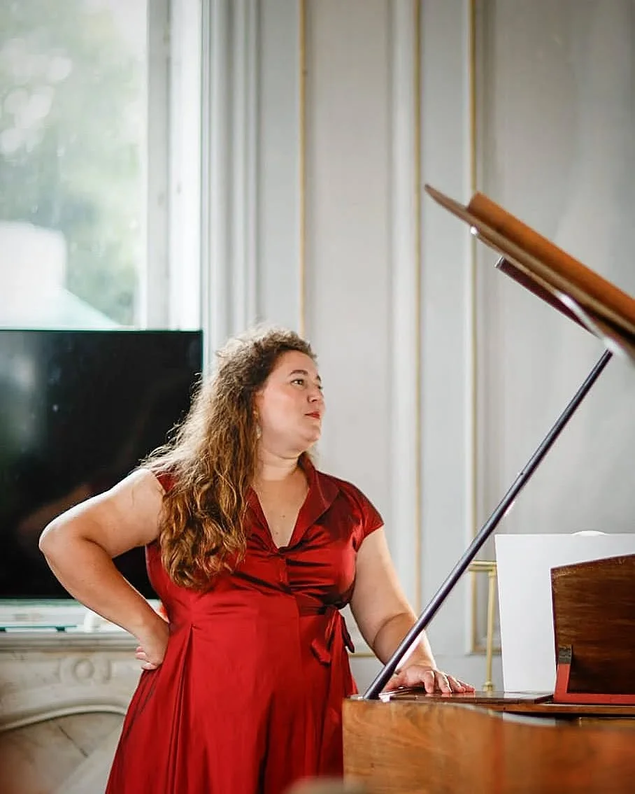 Picture of today's concert at the Chateau de Champtoceaux for the Journ&eacute;es du Patrimoine. This was my first concert at home, could have walked there haha. Sharing the stage with the delicious Catherine Vijoux Deltombe with some chamber music r