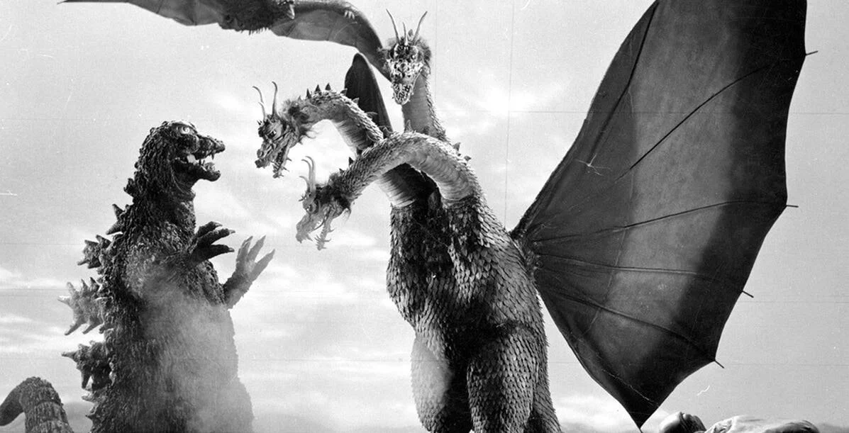 Godzilla lucha con Ghidorah