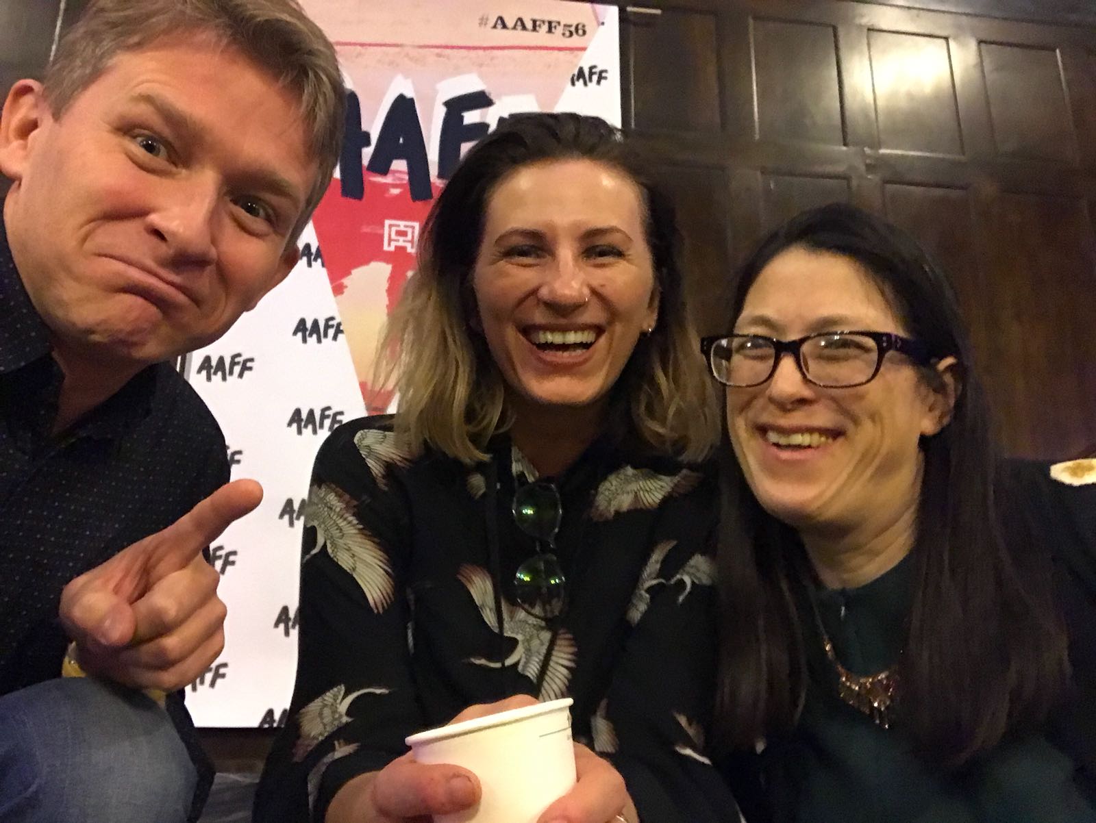 With filmmaker Zbig Czapla and Leslie Raymond, the Festival Director