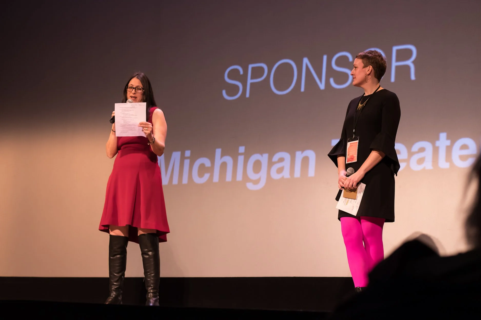 Leslie Raymond (Festival Director) and Katie McGowan (Artistic Director)