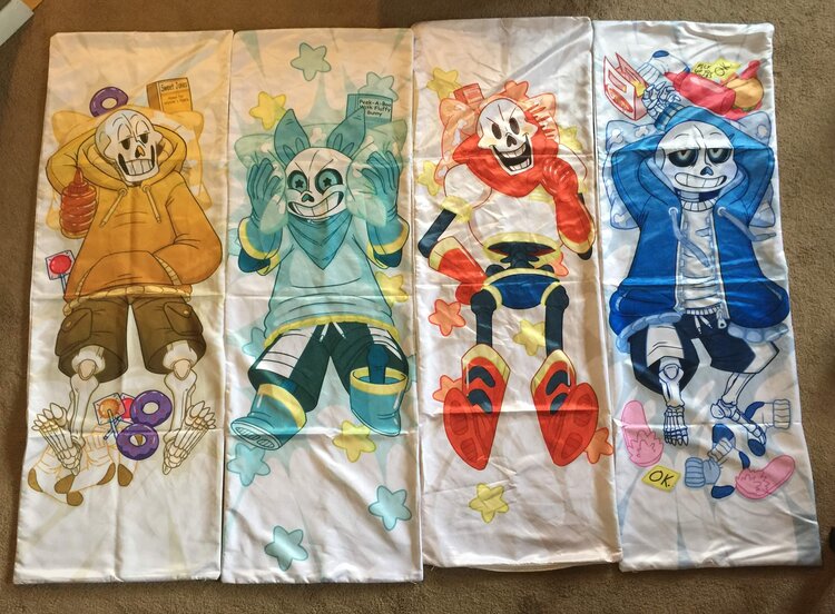 Undertale Sans, Papyrus, and Frisk fullbody stickers — PoetaxArt