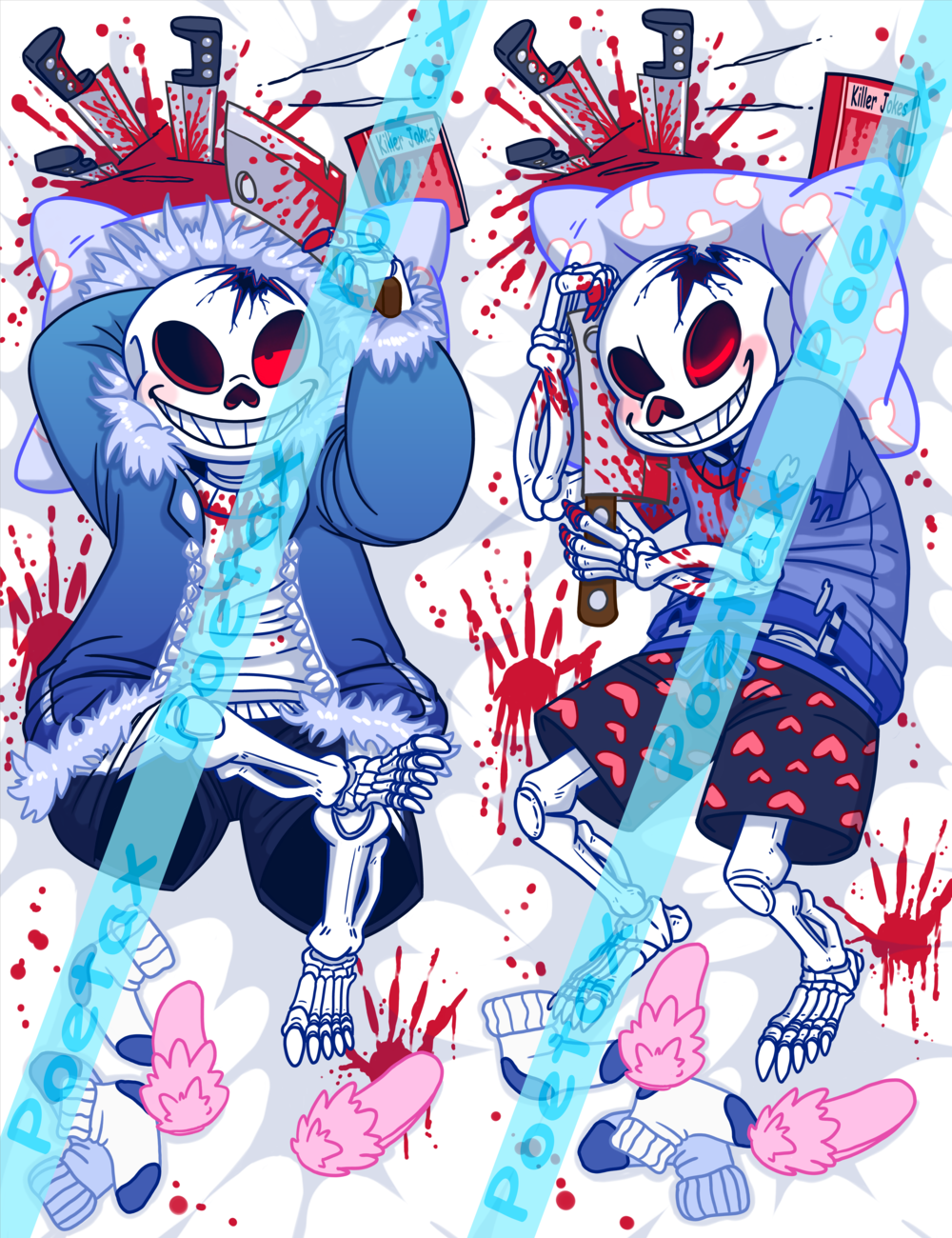 Undertale Sans Body Pillow Case Cover [Free Shipping]