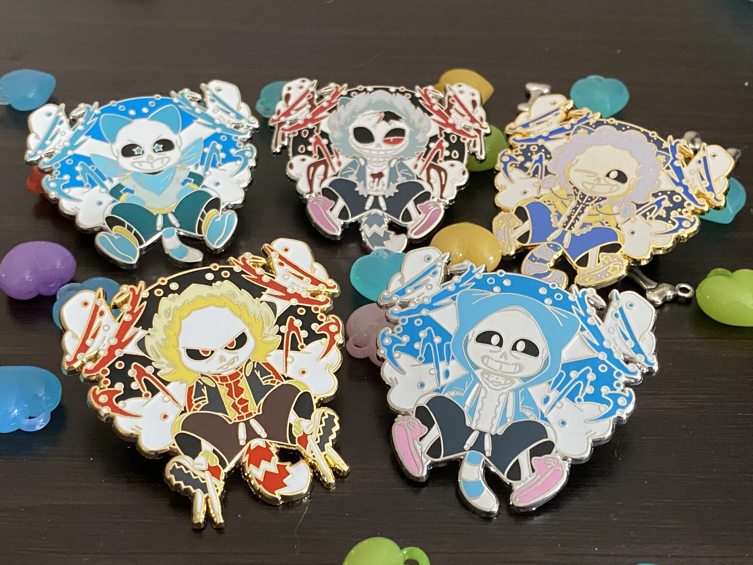 Kittybitty Glowing Undertale Sans Pins Poetaxart