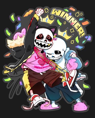 Undertale Sans, Papyrus, and Frisk fullbody stickers — PoetaxArt