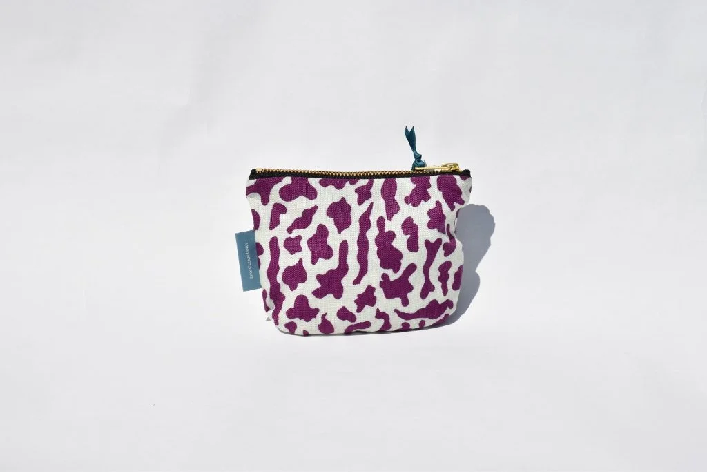 Mini Pouch in Lichen Mania Damson
