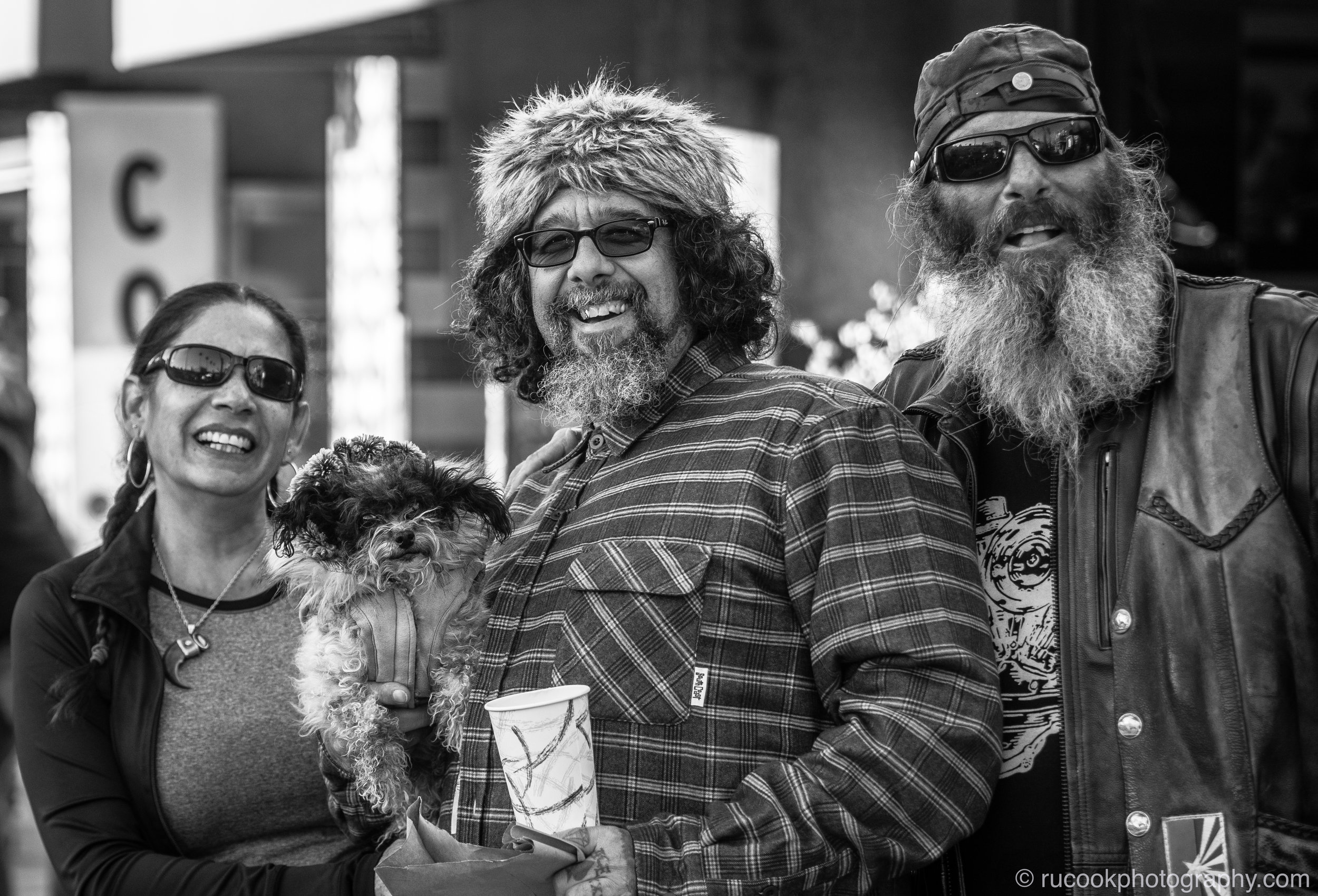 Models: Unknown Bikers with guard dog