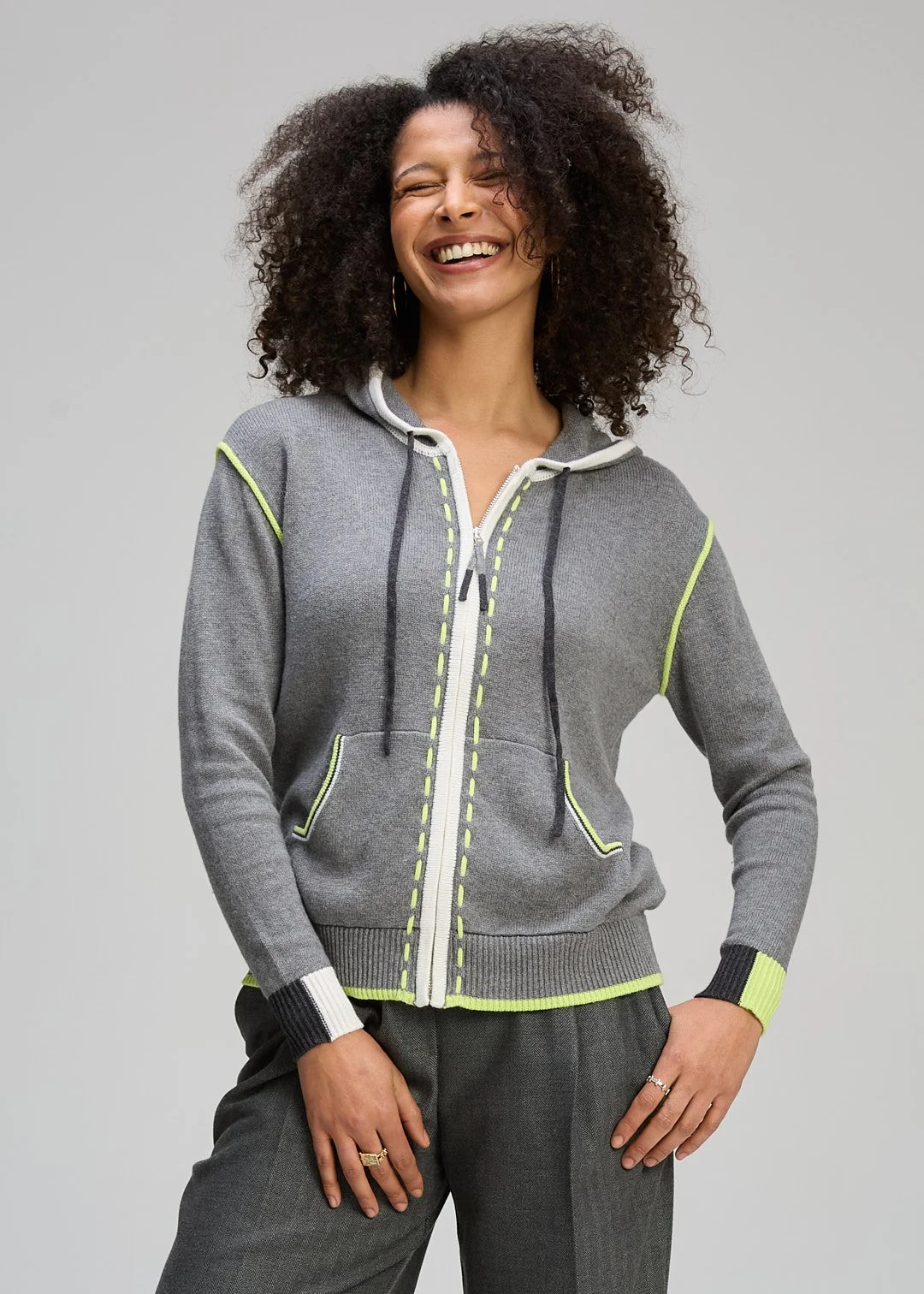 Zaket & Plover Threaded Hoodie - Cloud