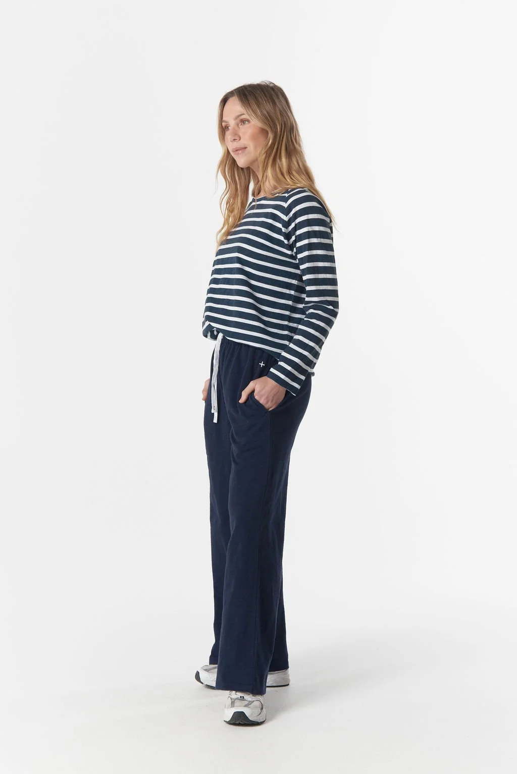 Cloth Paper Scissors The Hero Stripe Raglan Tee - Wht/Parisian - Haveli