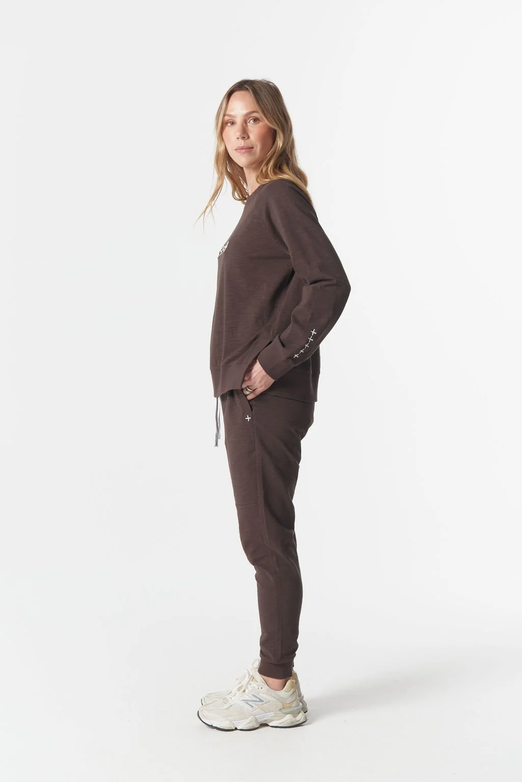 Cloth Paper Scissors My Fave Cross Sweater - Chocolate Torte - Haveli