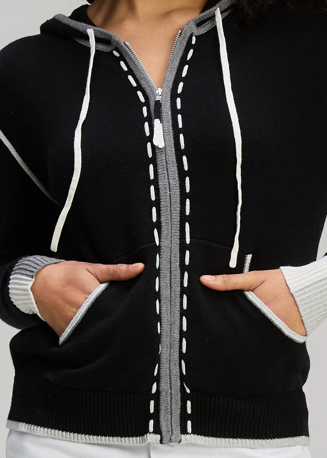 Zaket & Plover Threaded Hoodie - Black