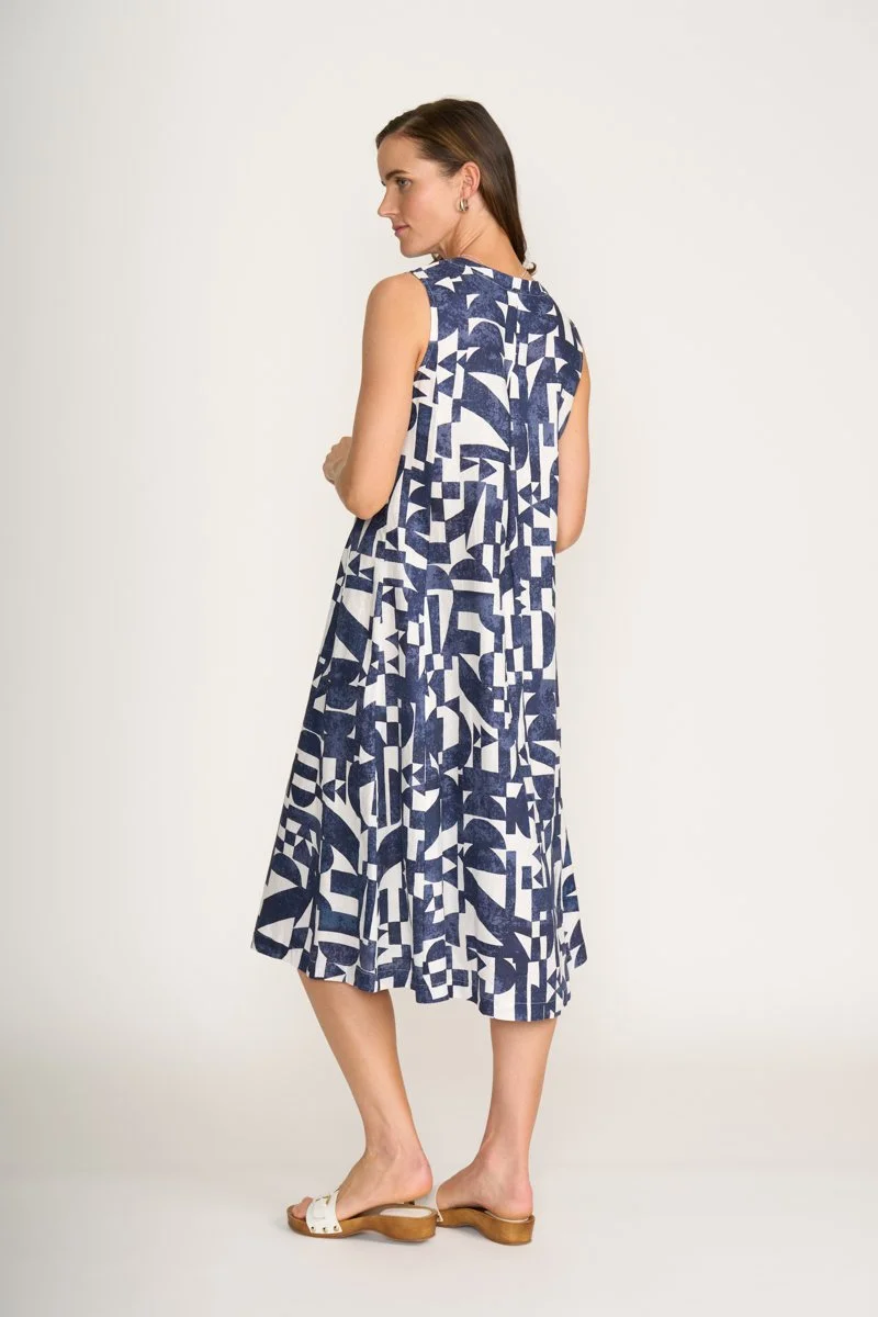 Foil Generosity Dress - Best Angle Linen