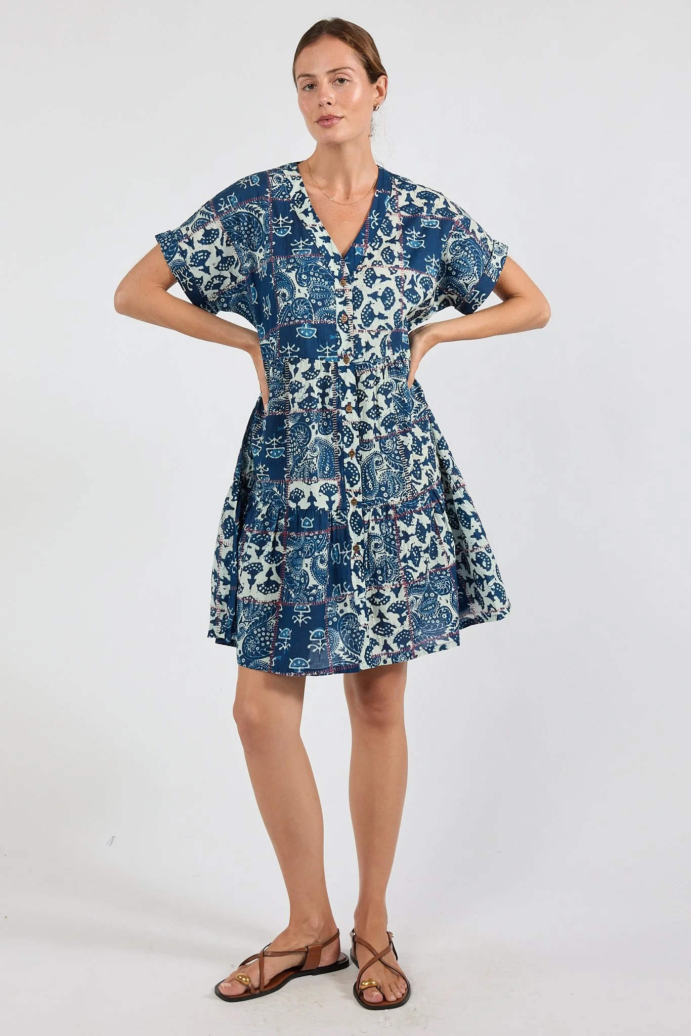 Ibisa Billy Dress - Indigo