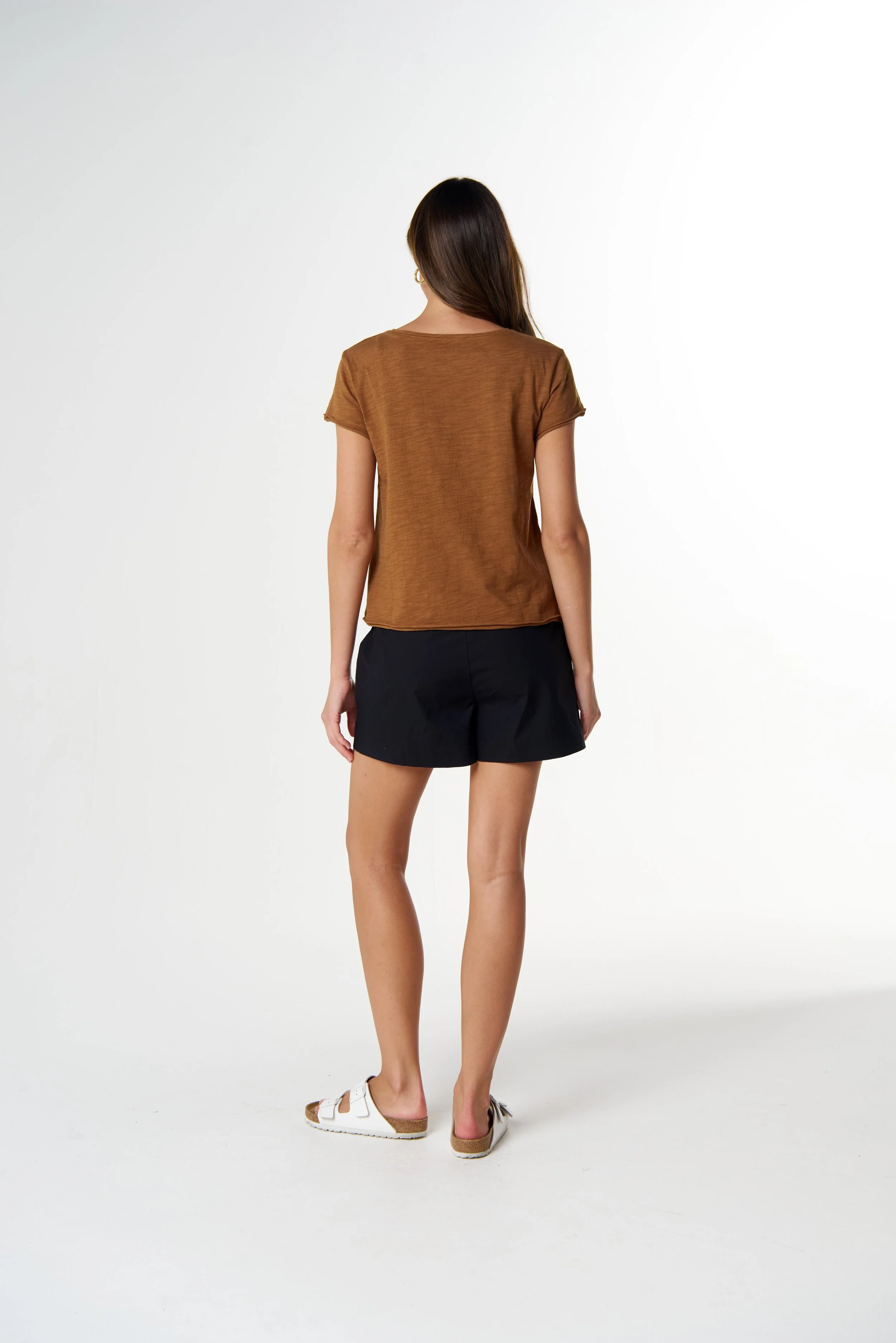Cloth Paper Scissors Front Split Tee - Fox - Haveli