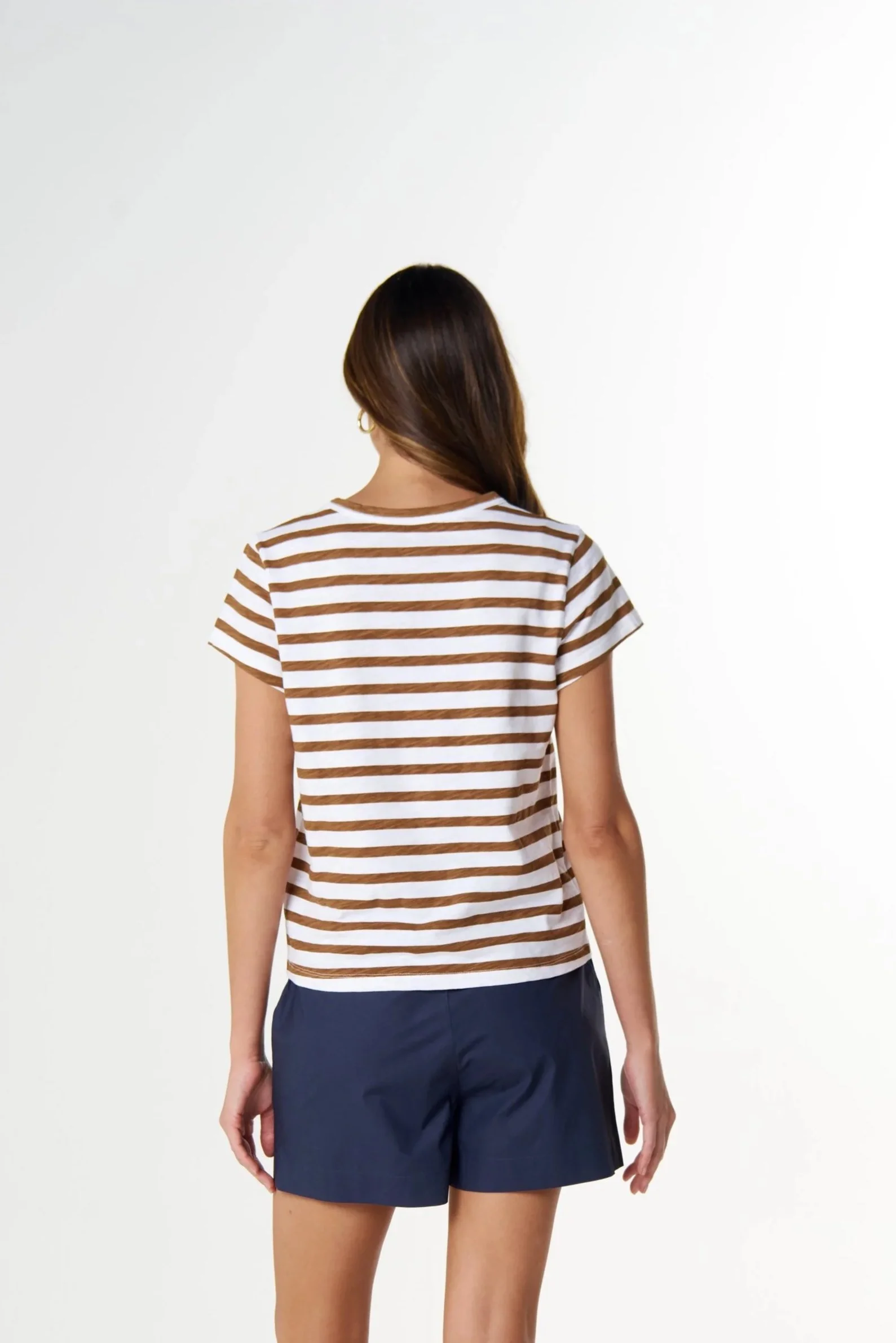 Cloth Paper Scissors The Straight Cut Basic Tee - White/Fox - Haveli