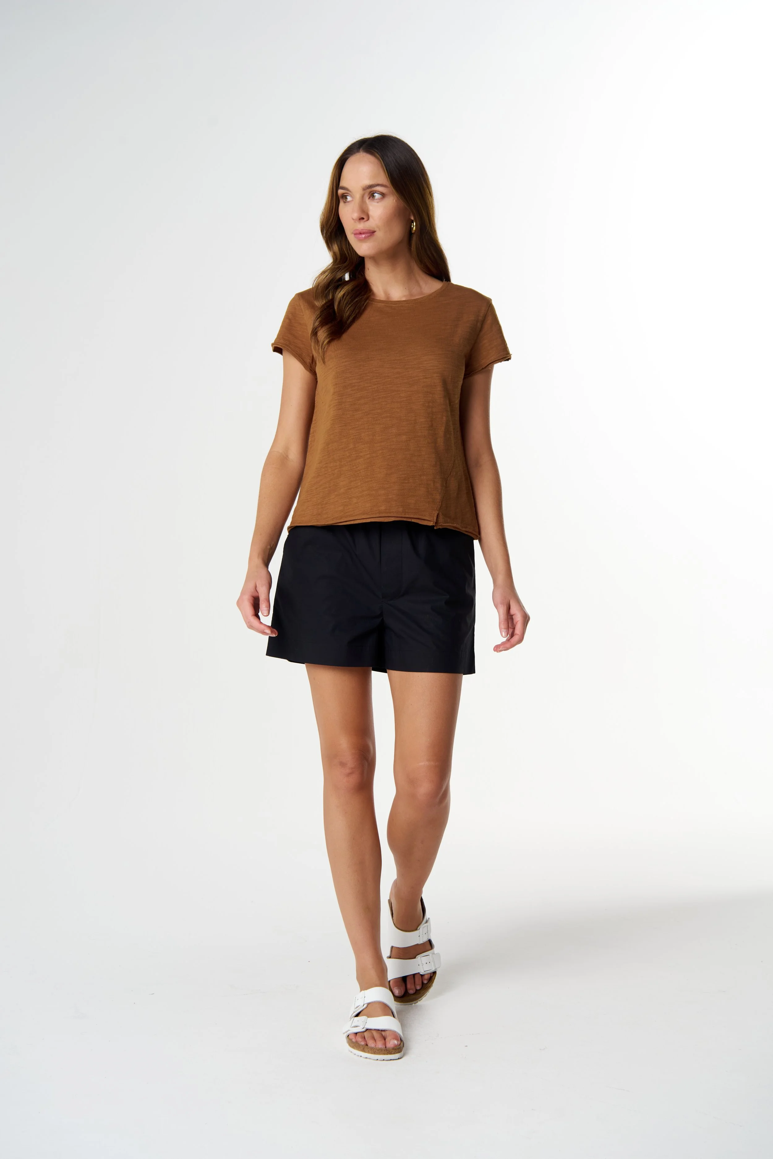 Cloth Paper Scissors Front Split Tee - Fox - Haveli