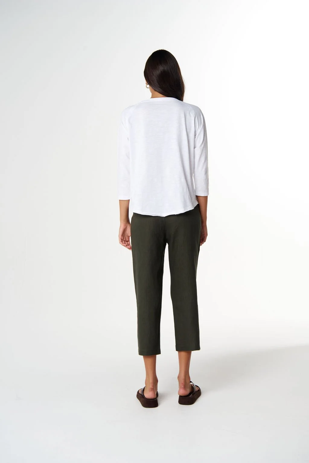 Cloth Paper Scissors On Repeat Raglan - White - Haveli