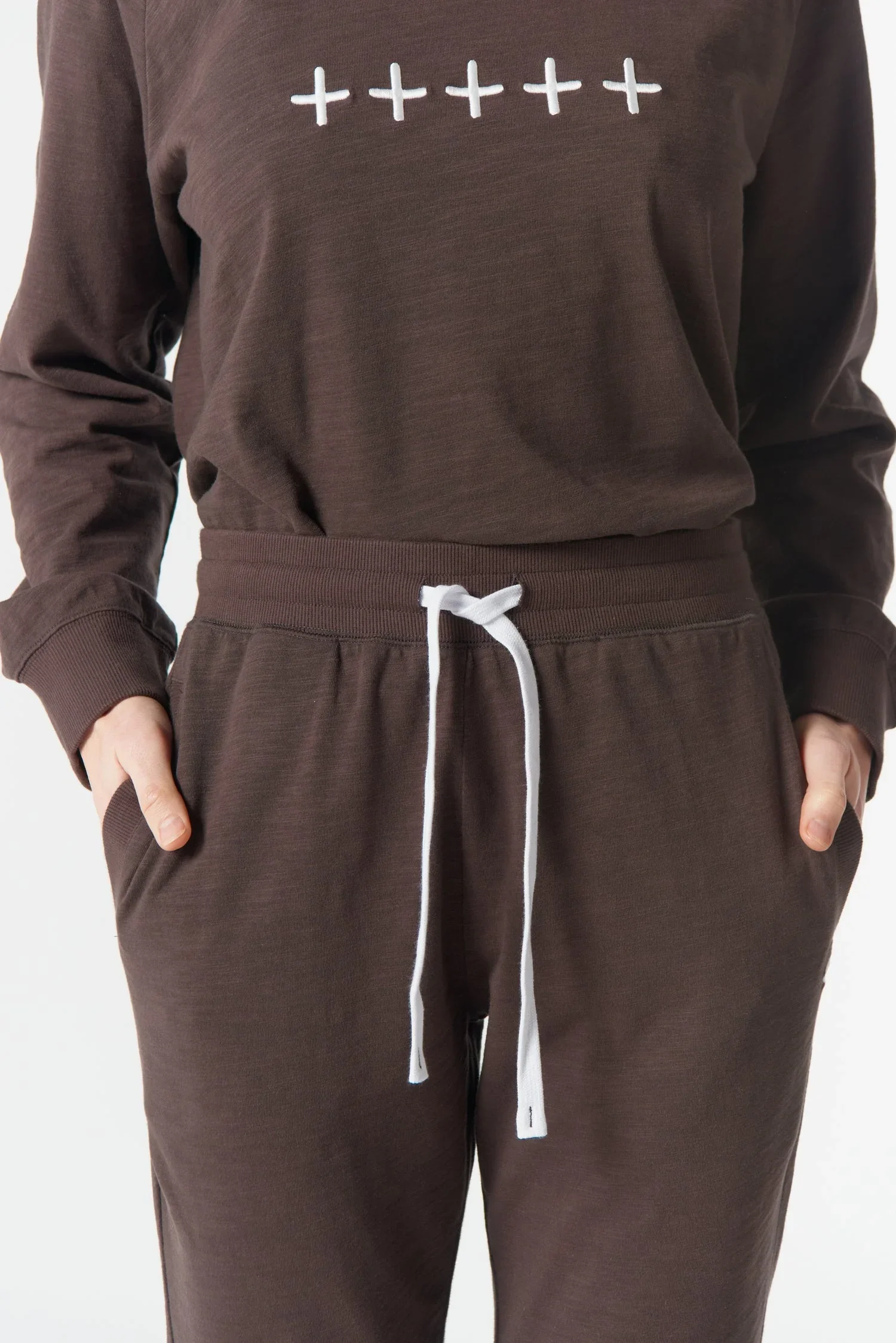 Cloth Paper Scissors Back By Demand Jogger - Chocolate Torte - Haveli