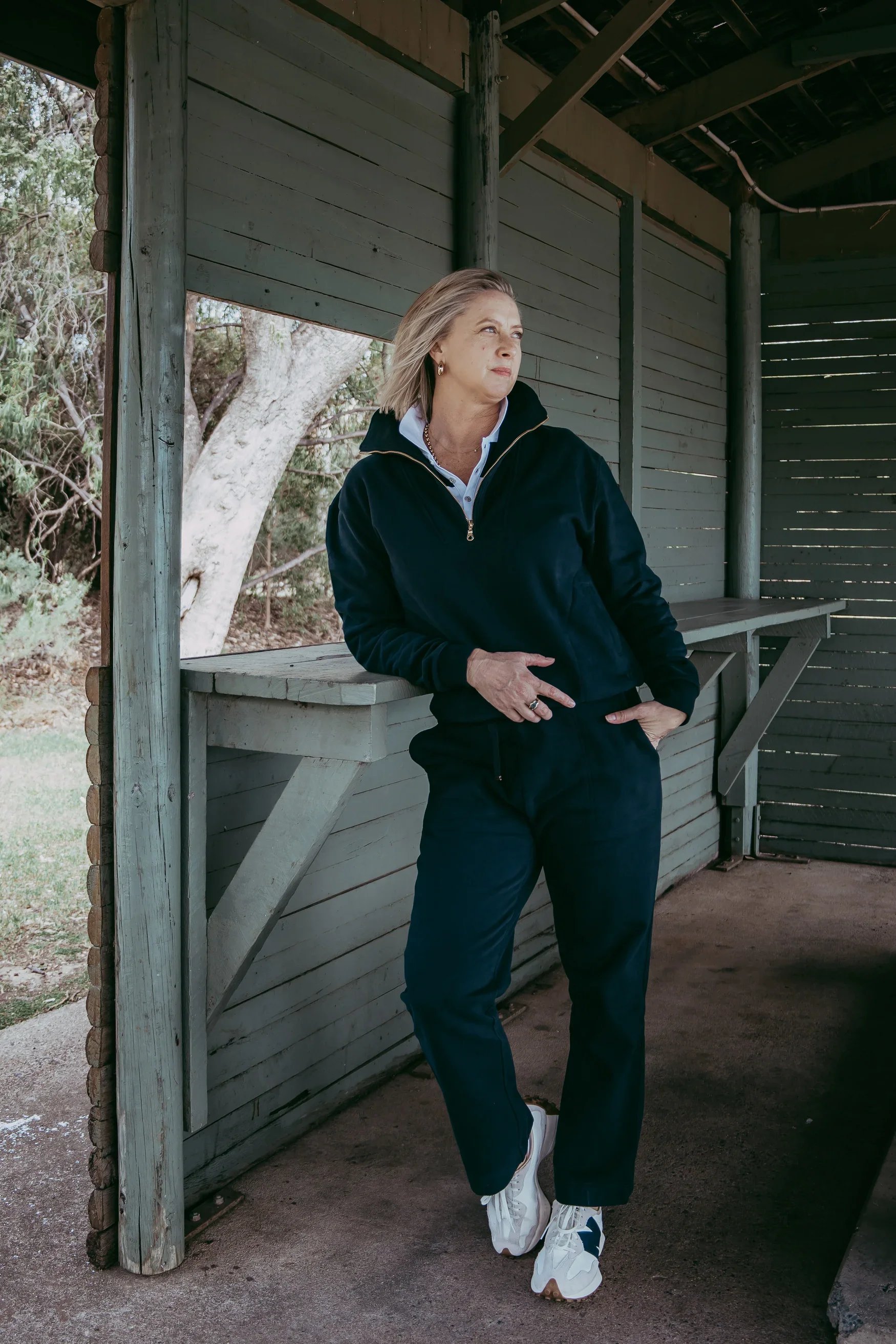 Goondiwindi Barkly Cotton Track Pant - Navy