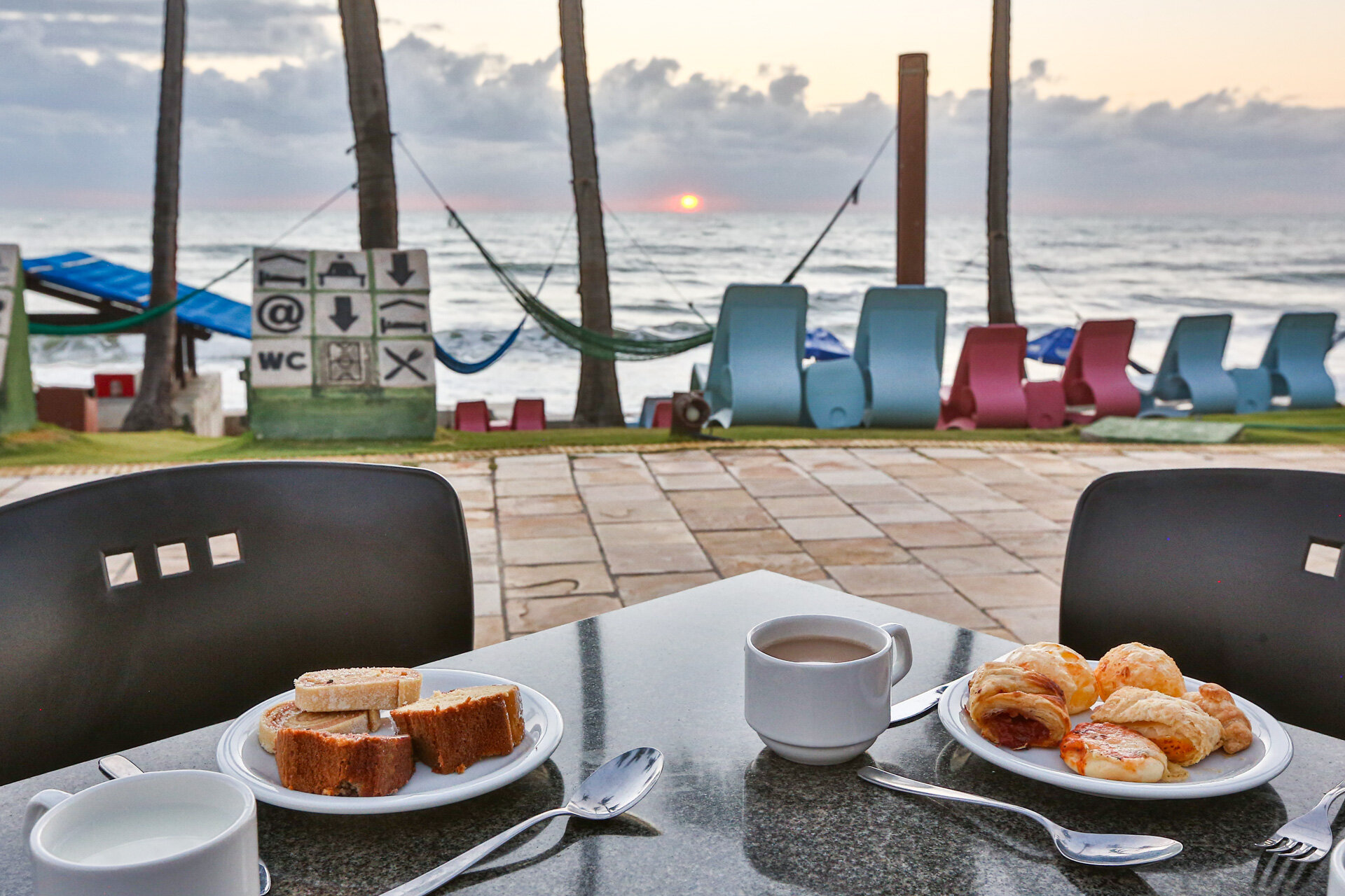 Cafe da Manhã beira mar no esuites vila do mar natal - Vila do Mar | Natal/ RN