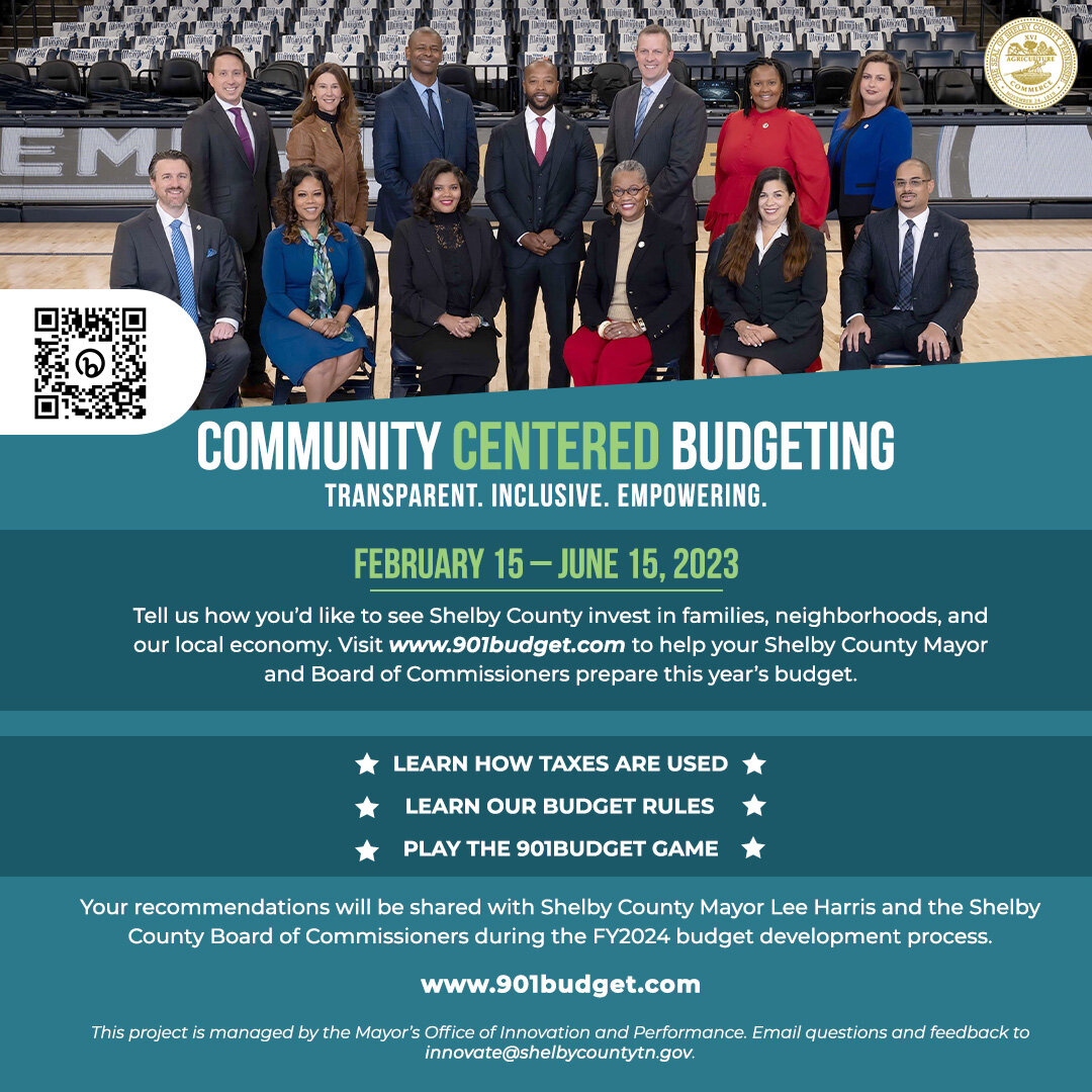 Shelby County Government has a $1.5 Billion budget. This fiscal year, they&rsquo;ve created an interactive tool so that you can weigh in on how to invest it. Take the 10-min Budget 101 course and then play the budget game. Your submission will be sha