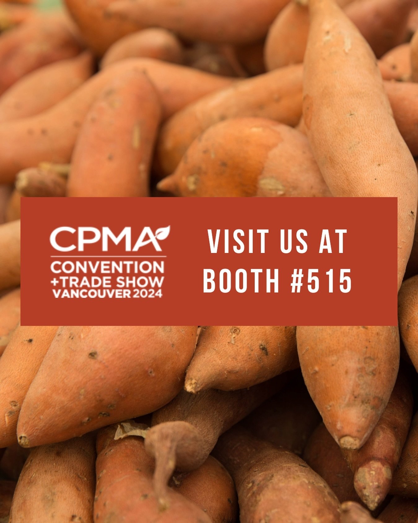 We&rsquo;re excited to attend CPMA&rsquo;s trade show in Vancouver next week. If you&rsquo;ll be there, come see us at booth 515!

#sweetpotatoes #ncsweetpotatoes #sweetpotatofarm #growerpackerexporter #gottobenc #familyfarm #sustainablefarming #orga