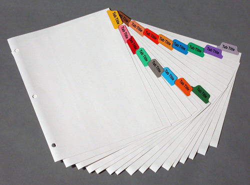 Z Subject File Dividers A4 Coloured Mylar Index Tabs Premium Quality A 