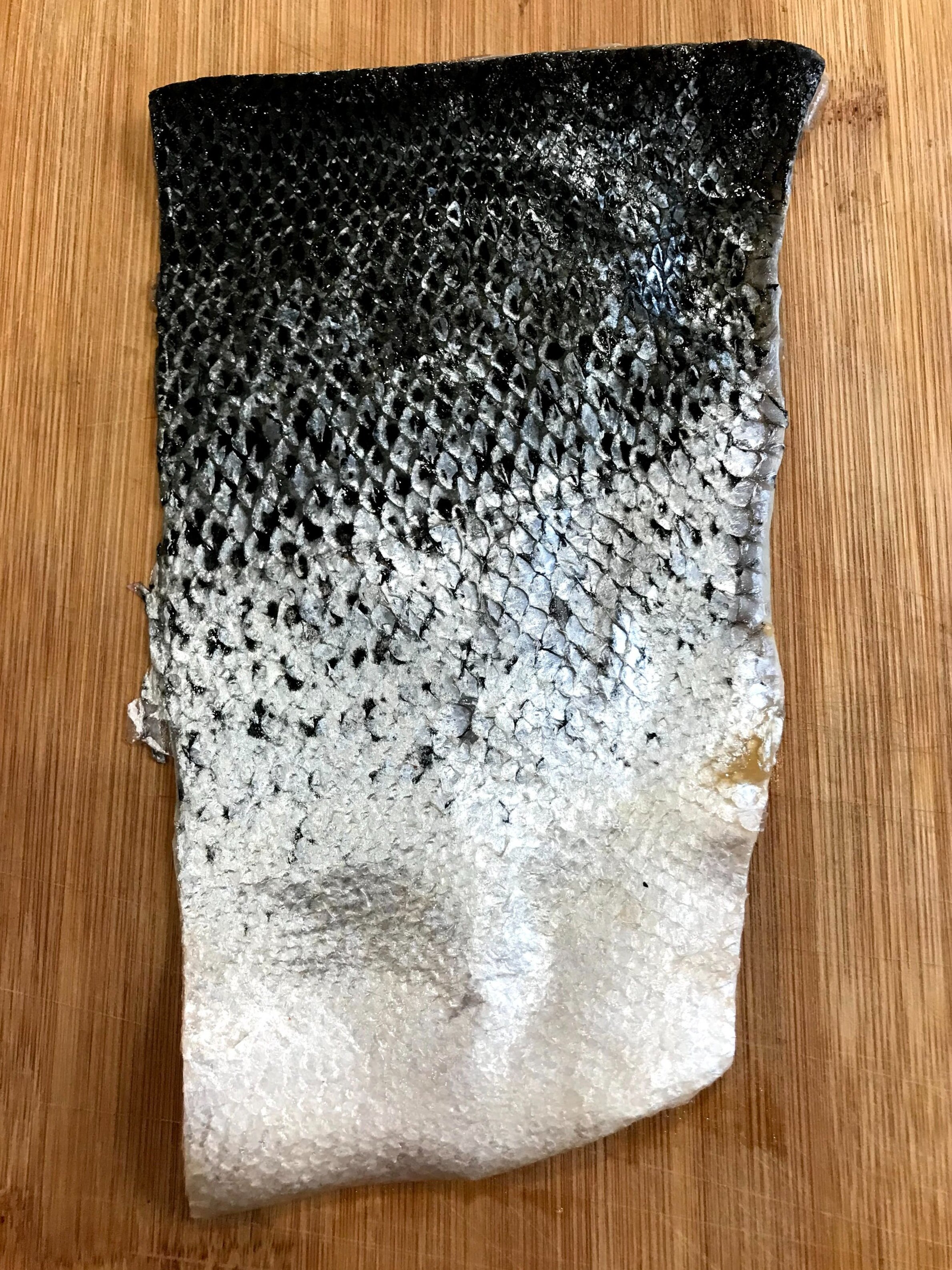 cured salmon skin