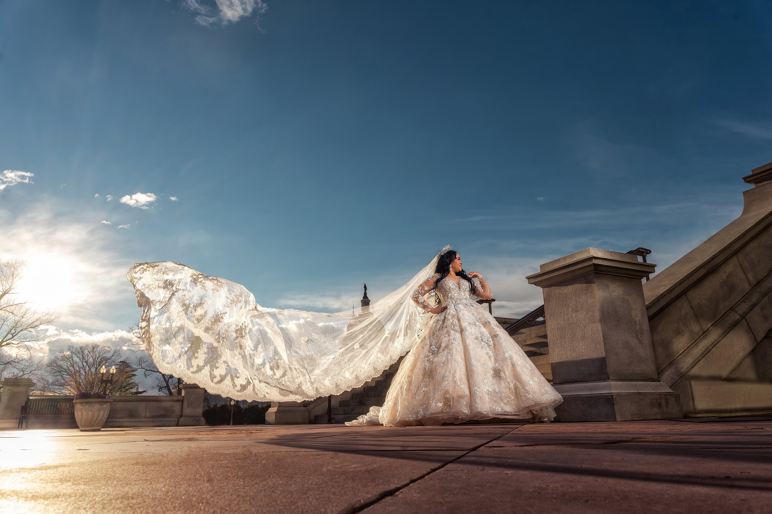 Bride and Groom at Library of Congress