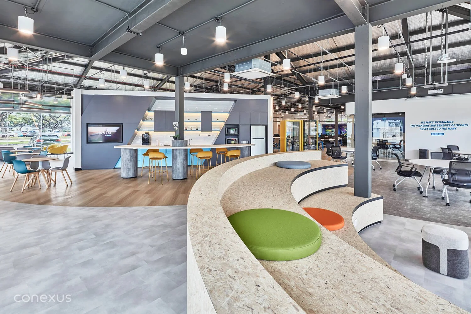 Decathlon Singapore Data Lab Office Design & Build ⚫⚪ Conexus Studio
