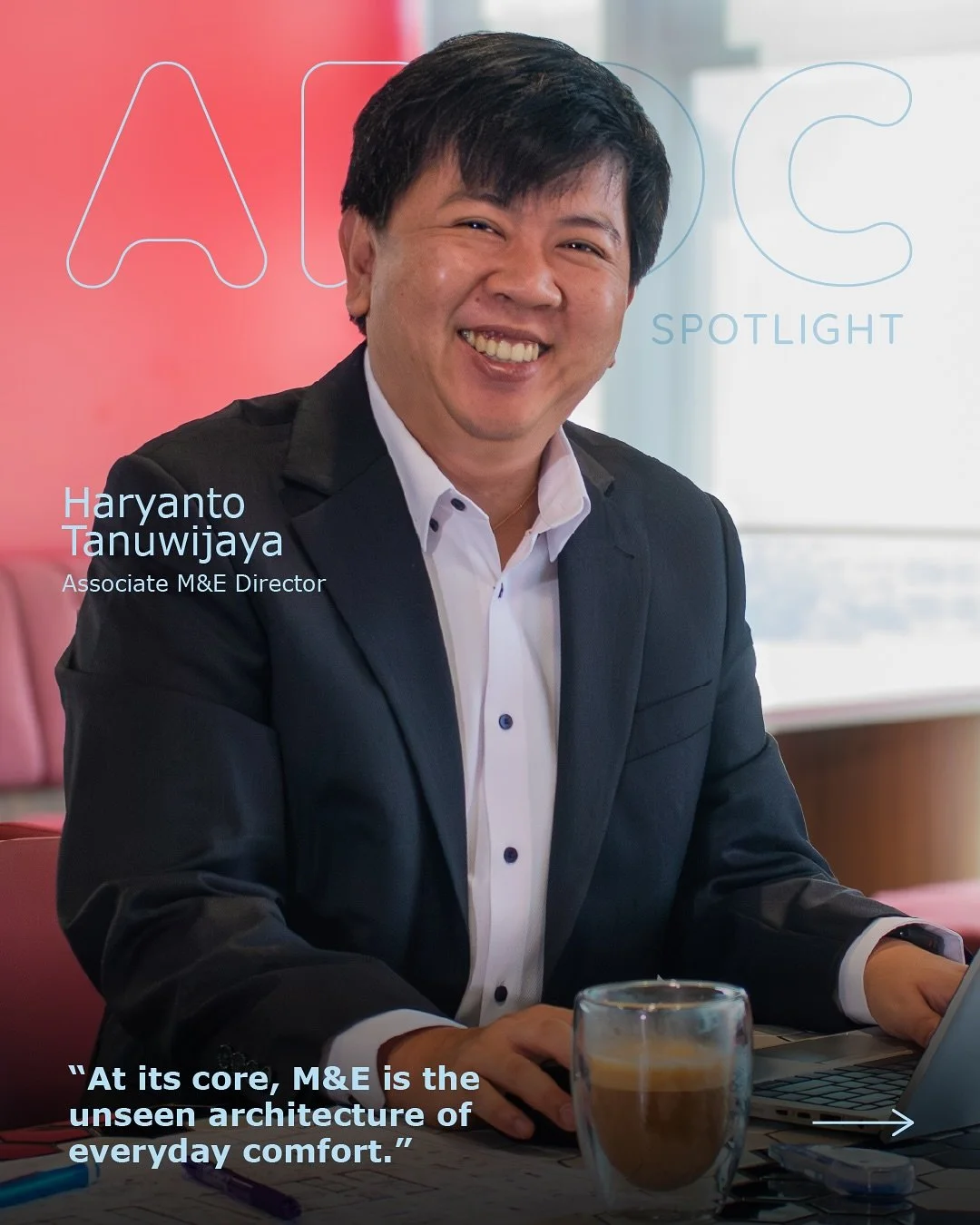 Behind every seamless workspace lies an invisible network of design and precision, and that’s where Haryanto Tan finds his spark. ⚙️
For Hary, M&E is the unseen architecture of everyday comfort: the quiet hum of air, the perfect light at y
