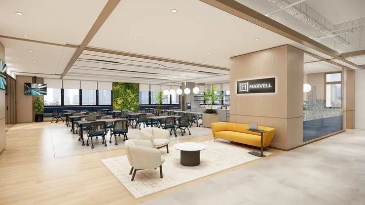 Take an early look at Marvell Technology&rsquo;s new Tai Seng Centre office, thoughtfully designed and built by Conexus Studio to foster collaboration, focus, and moments of clarity ✨. Soothing wood tones and warm neutrals form a calm, grounding base