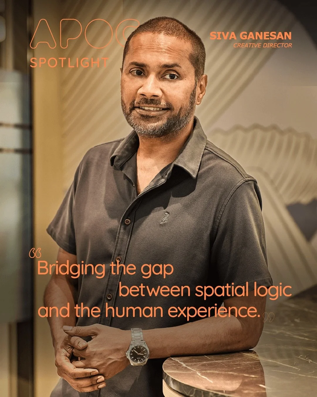 Some design journeys begin with a clear destination.
Siva Ganesan&rsquo;s began with a quiet realisation.

Early in his career in architecture, he worked on large, developer-led projects where the scale was impressive, but the people who would eventu