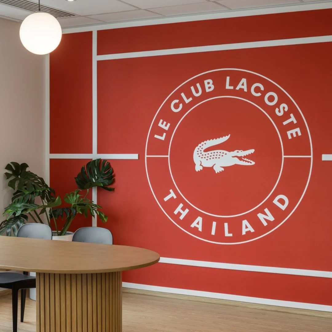 Brand identity becomes meaningful when it also solves a workplace need.

At Lacoste (@lacoste)&rsquo;s Bangkok office, the layout balances stakeholder access with team focus, while flexible settings make more of a compact floor plate.
At its centre, 