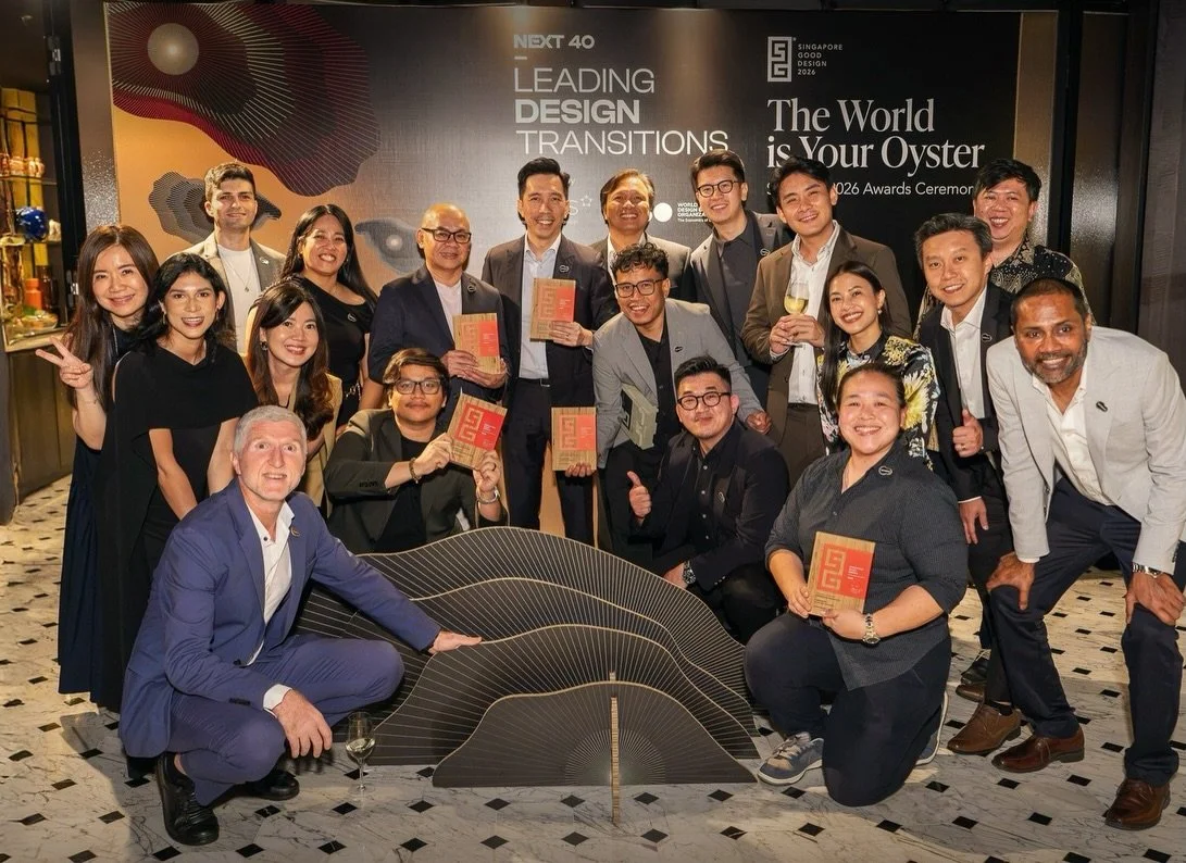 Dress code: formal. Result: triple. 🏆🏆🏆

One for Murex&rsquo;s APAC headquarters.
One for Manulife Financial Advisers&rsquo; office.
One for ComfortDelGro&rsquo;s headquarters.

Three SG Mark 2026 wins, one ballroom, and a camera roll that may nev