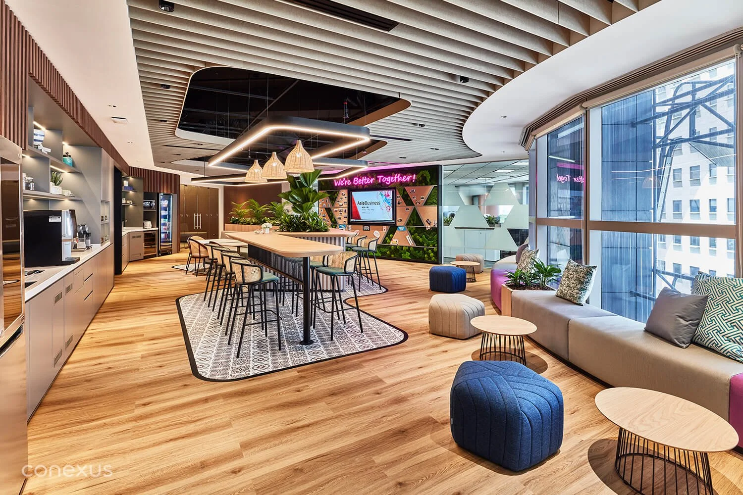 The Harmony of Colour, Texture, and Form in Office Design | Conexus Studio