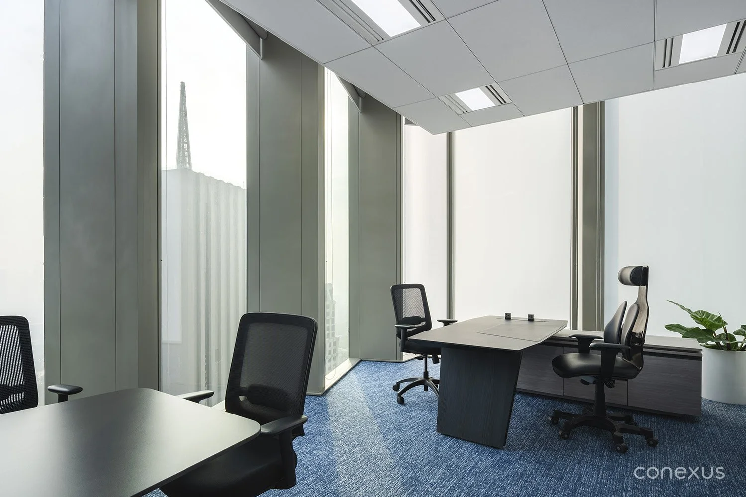 Samsonite office executive room city view interior design Bangkok